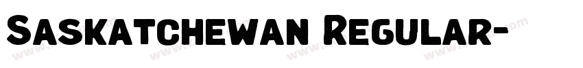 Saskatchewan Regular字体转换